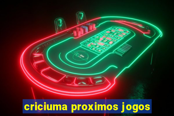 criciuma proximos jogos